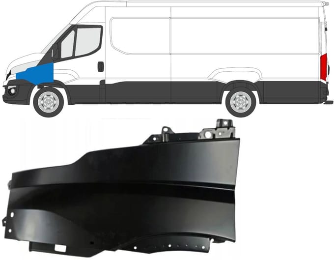 Voorste spatbord voor Iveco Daily 2014-2016 / Links