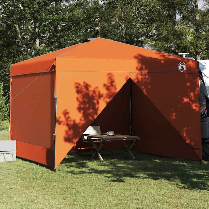 vidaXL - Luifel - Tent - 290 - x - 290 - x - 251 - cm - Oranje - Stof