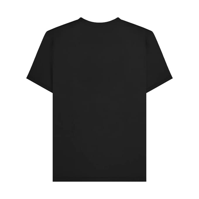 Lambretta Heren Vinyl Groot & Lang T-Shirt (Zwart)