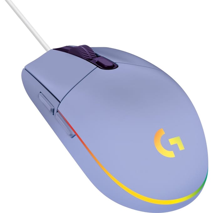 Logitech G203 LIGHTSYNC - Lila - Gaming muis - Optisch - 6 knoppen - Paars met RGB