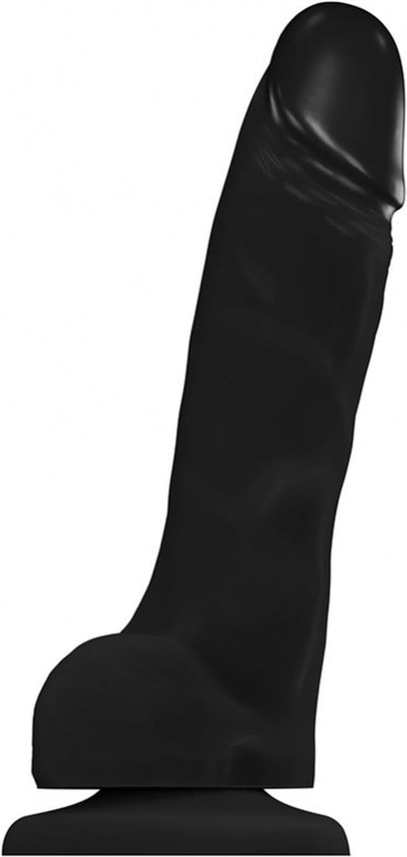 Strap-on-me zwarte voorbinddildo - 19 cm (excl. strap-on slip)
