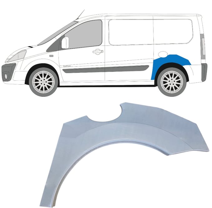 Reparatiepaneel achterspatbord voor Citroen Jumpy 2007-2016 / Links