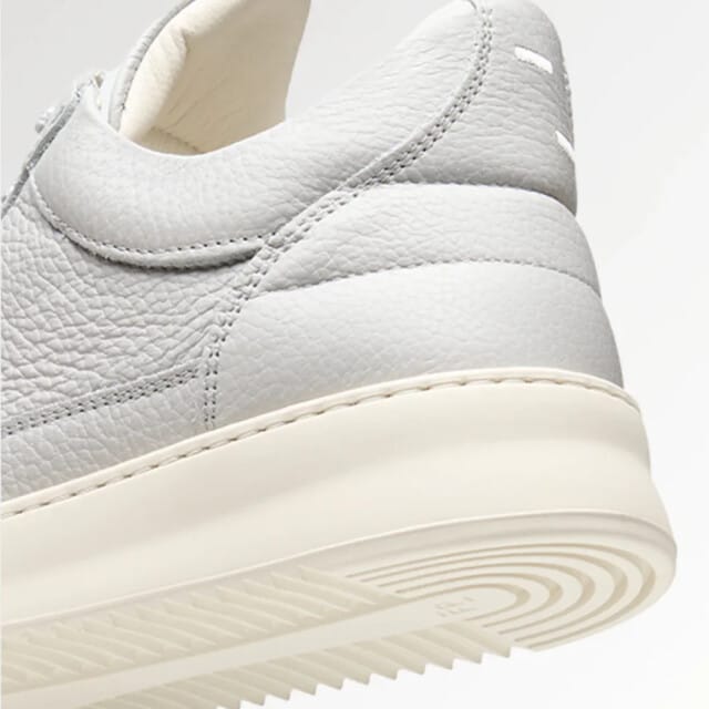 Filling Pieces - Low Top Grain Light Grey - Maat 40