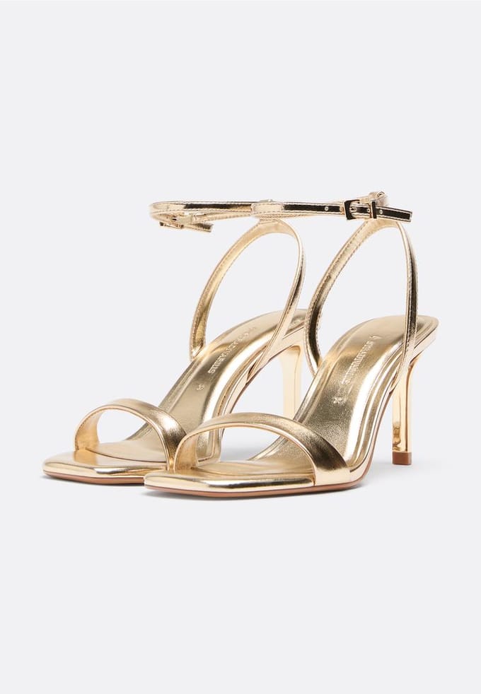 Stradivarius Sandalen met smalle hak  GOUD 37