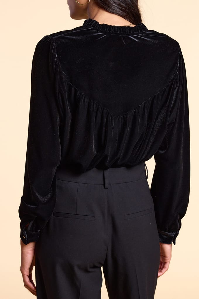 ICode Black Panne Velvet Blouse Black Taglia: S | Magliette intime Outlet | Donna | Nero