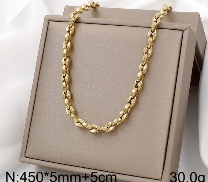 Ketting met schakel RVS 4427