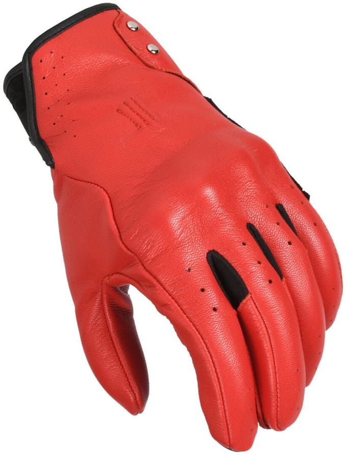 Macna Rouge geperforeerde Dames Motorfiets Handschoenen -