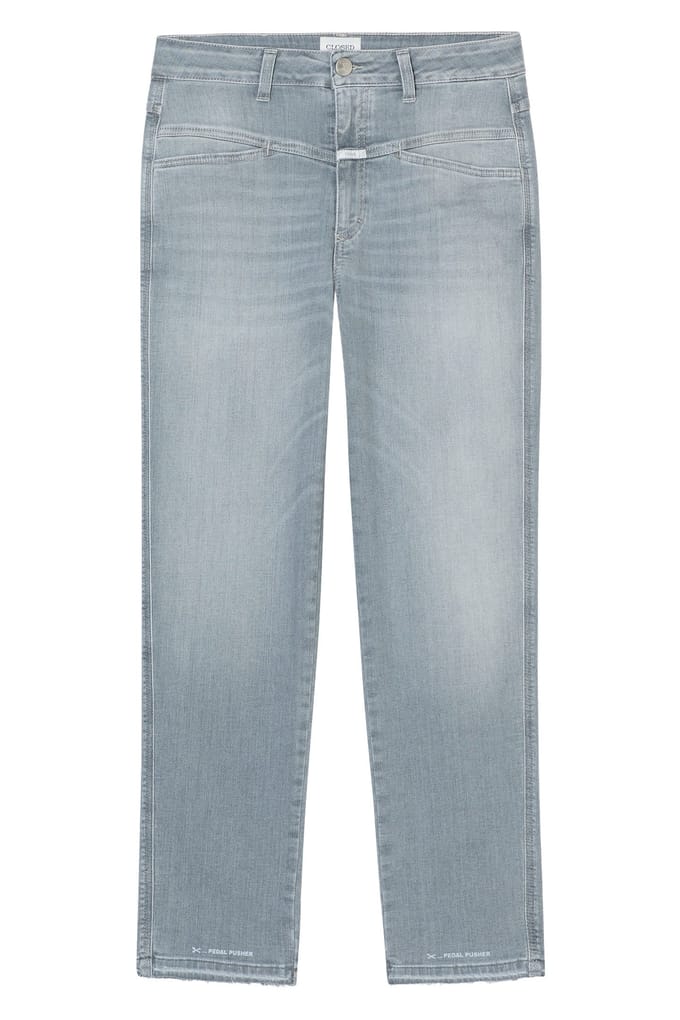 Closed Pedal Pusher Light Grey Taglia: W23L32 | Jeans Outlet | Donna | Grigio