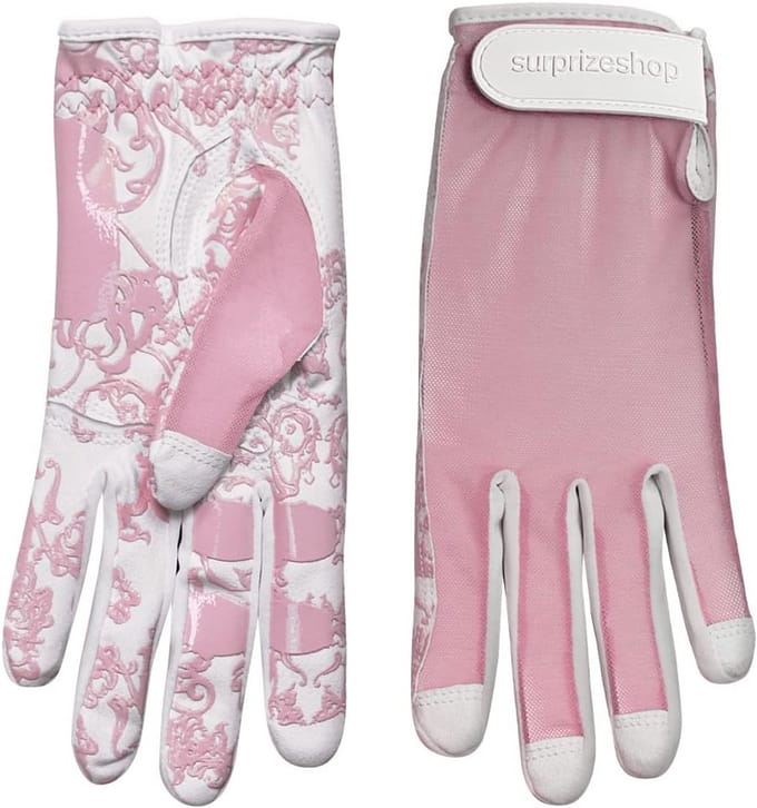 Linkshandige Golfhandschoen Dames One Size met Zon-Doorlatend Gaas en Siliconen Grip