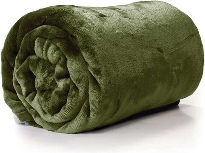 Unique Living plaid Enzo - Avocado green - 130x180cm