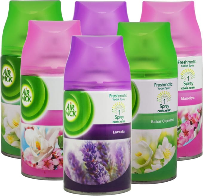 Air Wick MIX - 2 Lavendel / 2 Witte Bloemen / 2 Magnolia