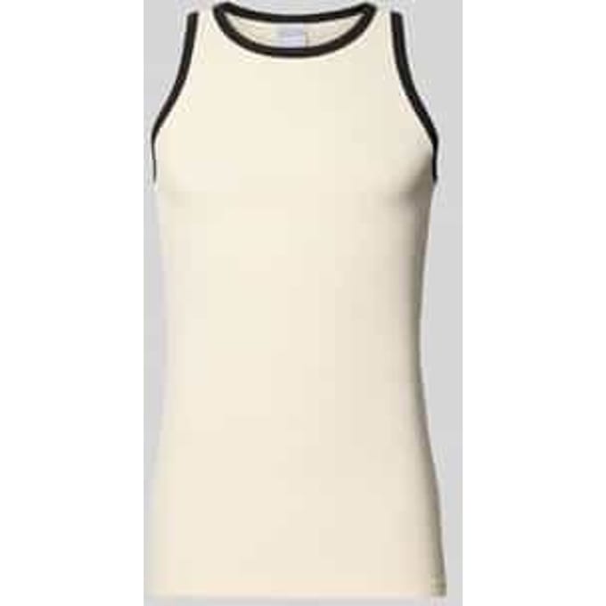 slim fit top met ronde hals