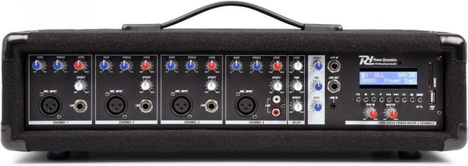 Mengpaneel - Power Dynamics PDM-C405A 4-Kanaals mengpaneel met Versterker en Bluetooth