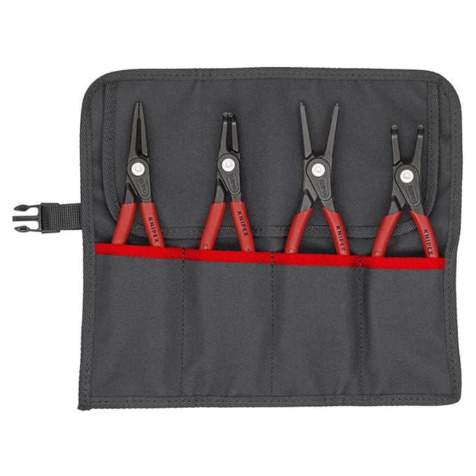 Knipex 00 19 57 V01 Precisie-borgveertang set Geschikt voor borgringen Binnen- en buitenringen 19-60 mm 19-60 mm Puntvorm Recht, 90° haaks