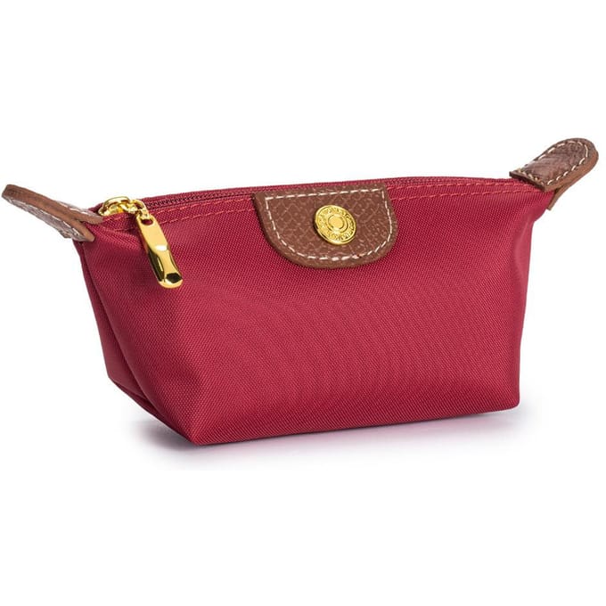 Mini portefeuille zéro exquis, léger et tendance, sac à raviolis portable, sac de rangement pour écouteurs, rouge à lèvres, porte-monnaie pour femmes bordeaux