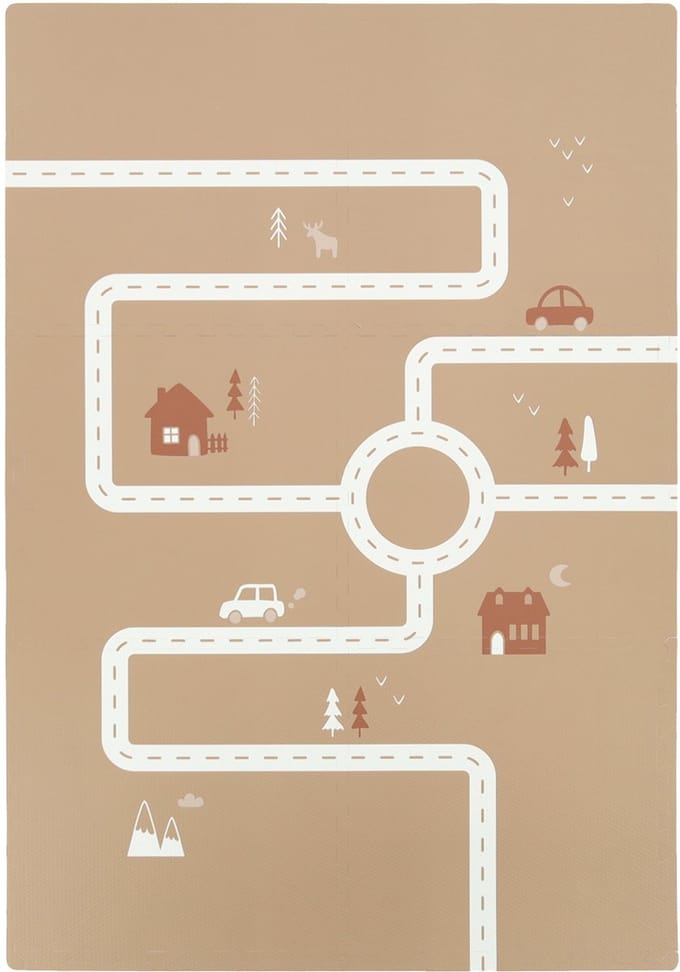 Puck Playmat Road - Brown Sandy