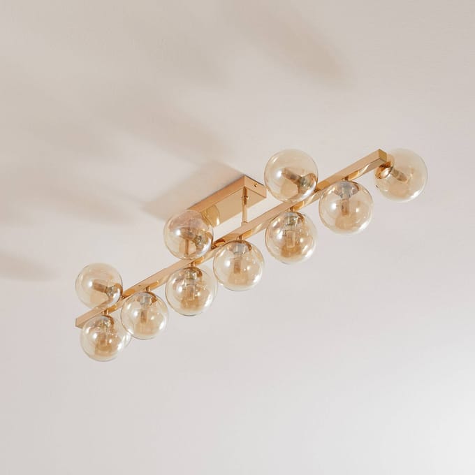 Maytoni Plafondlamp Dallas, goud, 13-lamps