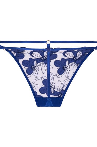 Hunkemöller Hoog Uitgesneden String Beatrice Blauw