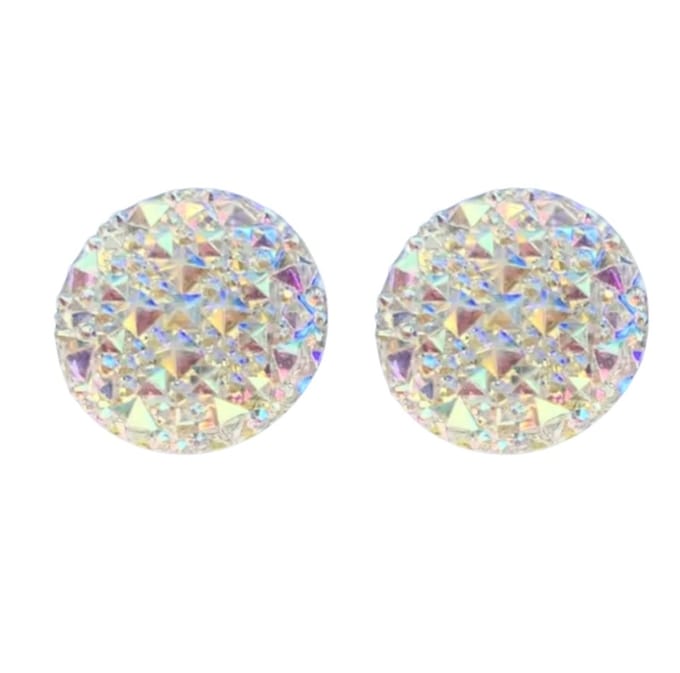 Magneet oorbelen multi kleur 7 mm