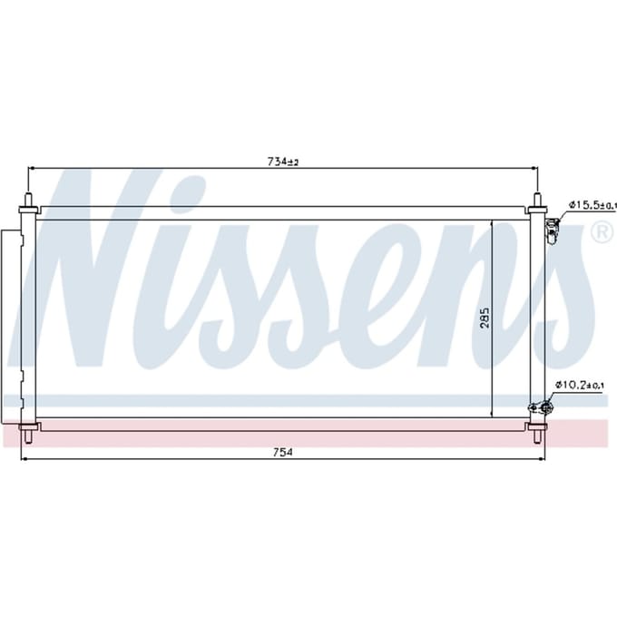 Condensator, airconditioning NISSENS 940051