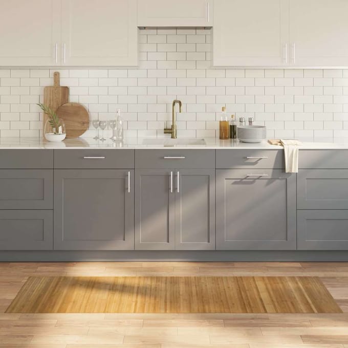 vidaXL - Vloerkleed - rechthoekig - 60x200 - cm - bamboe - naturel