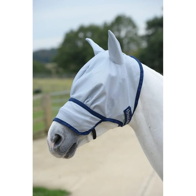 Bucas Vliegenmasker Bucas Buzz-off Extended Nose Blauw - M