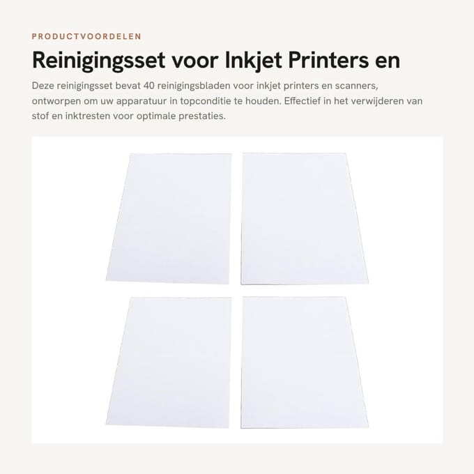 Dailygoods - Reinigingsset voor Inkjet Printers en Scanners