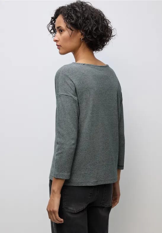 Shirt met geribde structuur