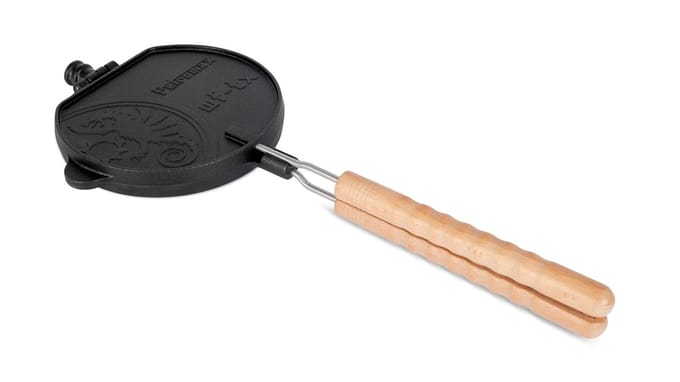 Gietijzeren Wafelijzer met draaiframe Petromax