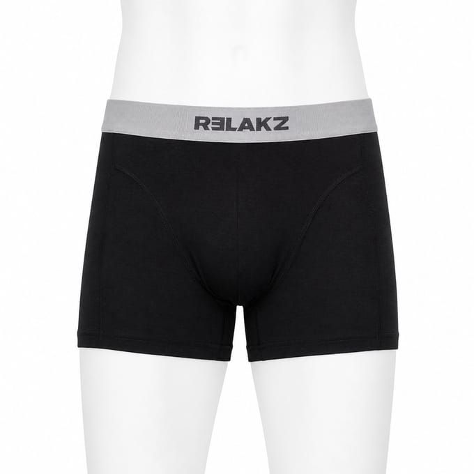 RELAKZ Heren Boxershorts Lenzing Modal 2-pack Zwart M