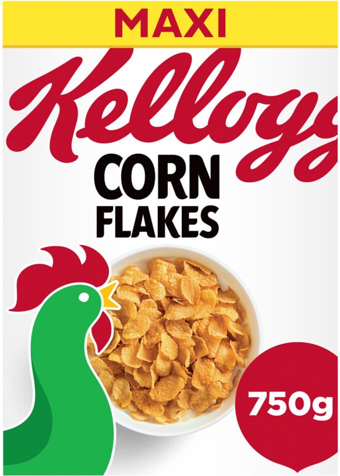 Kellogg's Corn Flakes Ontbijtgranen - 4 x 750 gr - Voordeelverpakking
