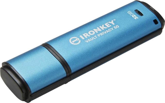 Kingston IronKey Vault Privacy 50 (USB-A 3.2) - 32GB - USB-stick