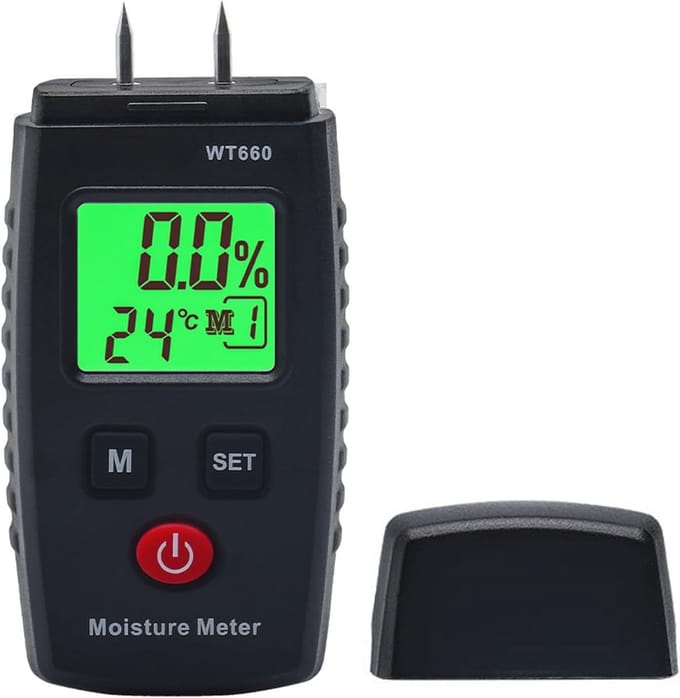 Vochtmeter Houtvochtigheidsmeter met 7 Modi en LCD-display
