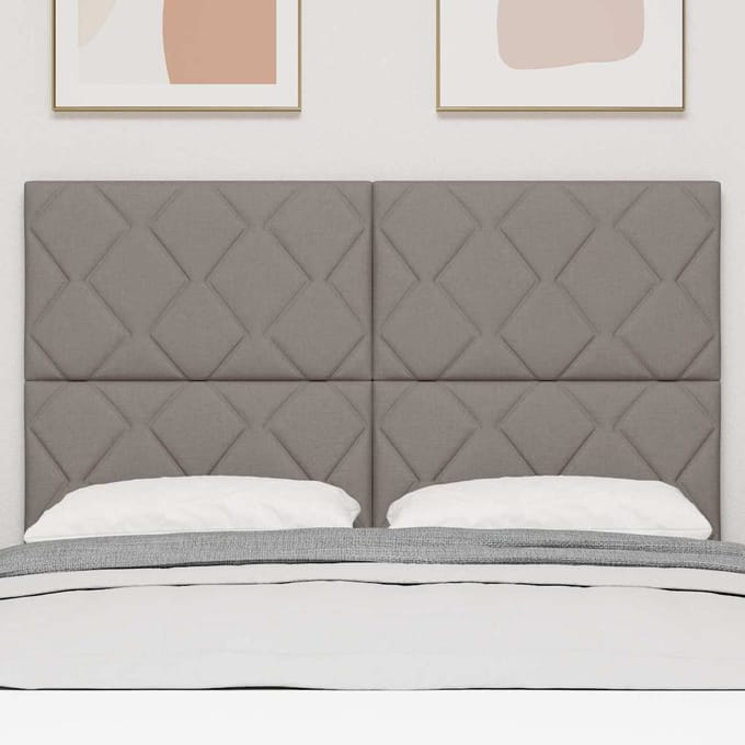 vidaXL - Hoofdbord - Taupe - 160 - cm - Stof