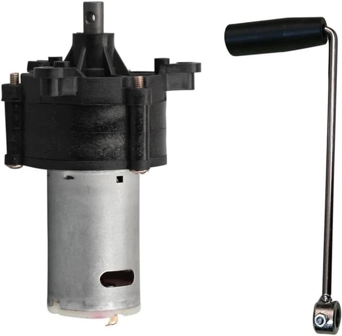 Wind Generator - Hand Crank - Backup Stroom - Stille Werking - 6V-24V Output - Grijs