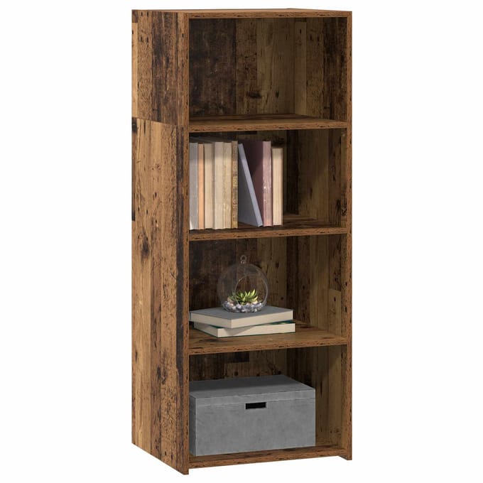 vidaXL - Highboard - Oud - hout - 50 - x - 41 - x - 124 - cm - Bewerkt - hout