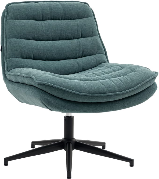 HOMCOM-Bürostuhl-Polyester, Schaumstoff-76L x 65,5B x 80H cm-Dunkelgrün