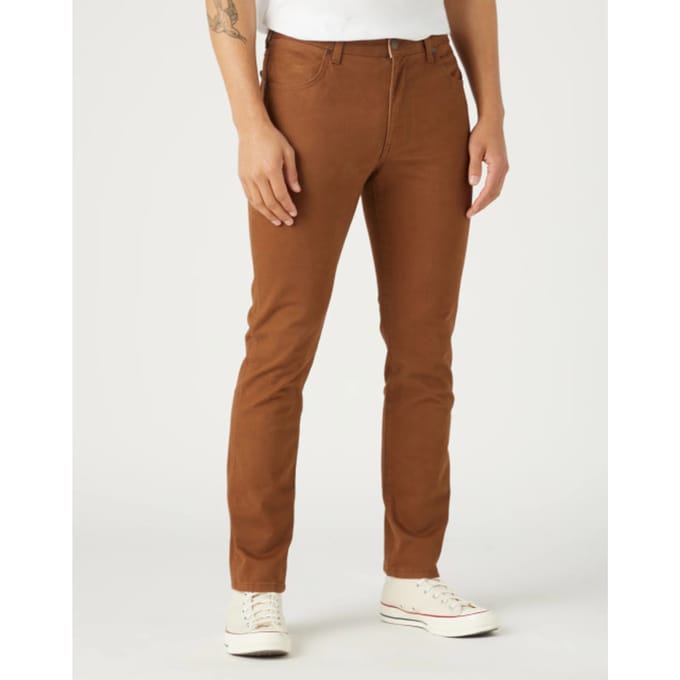 Wrangler - Larston - Heren Slim-fit Broek - Bison