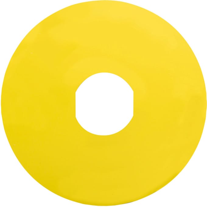 Schneider Electric Noodstoplabel 90mm Geel - ZBY8101 [2 Stuks]