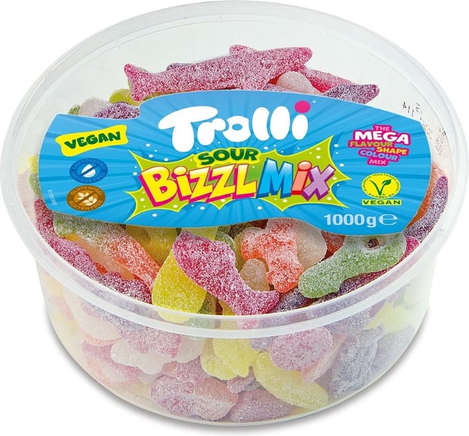 Trolli Sour Bizzl Mix Silo (1 Kilo)