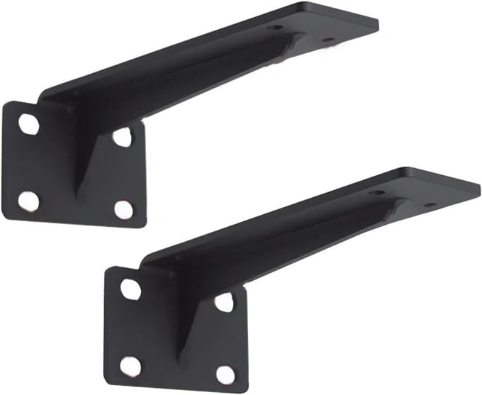 Plankdragers Hoek - Wandsteunen - Planken Monteren - Roestvrij Staal - 50 cm - Mat Wit