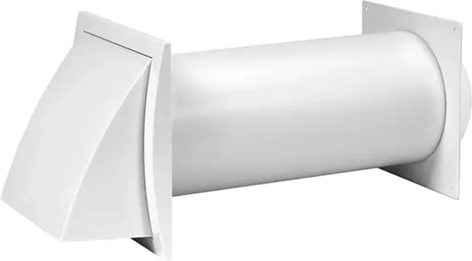 Geveldoorvoer SPK3 Ø100mm met terugslagklep