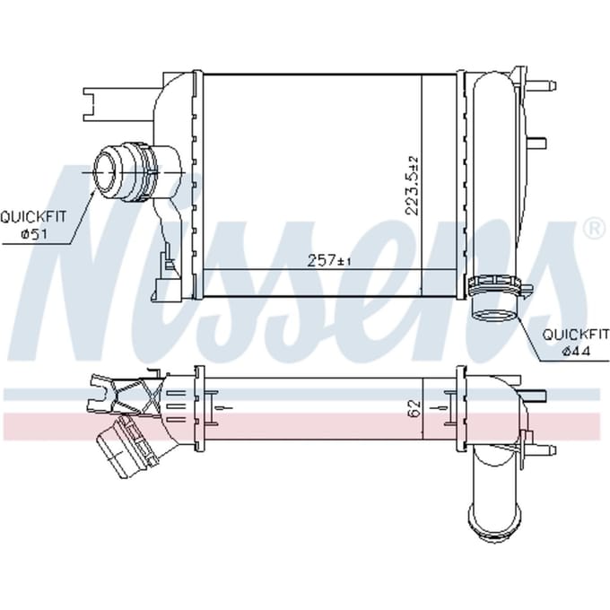 Intercooler NISSENS 96529