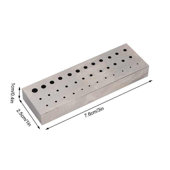 36 Gaten Staal Boren Graveren Gaten Ponsen Plaat Horloge Reparatie Accessoire Gereedschap gray