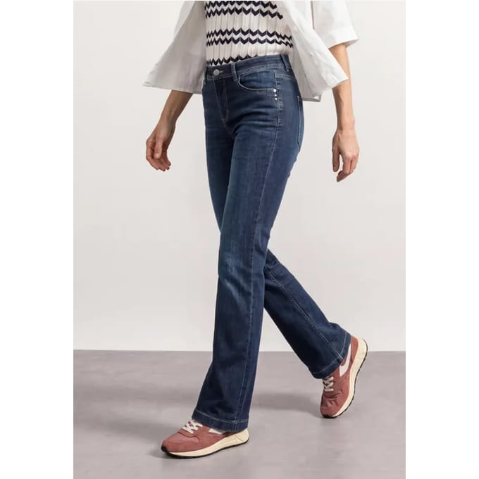 Bootcut-jeans met High Waist in Slim Fit