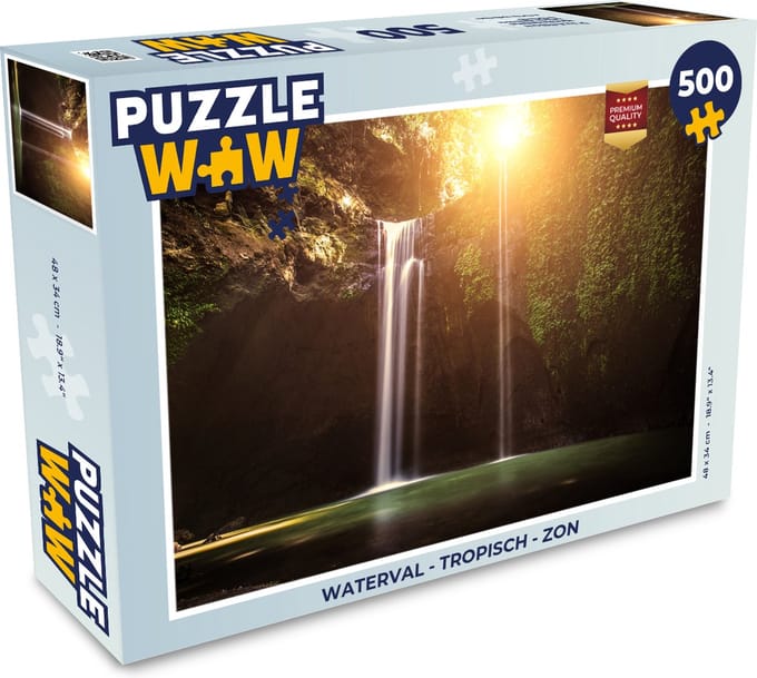 Puzzel Waterval - Tropisch - Zon - Legpuzzel - Puzzel 500 stukjes