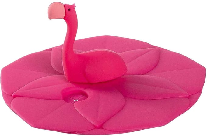Leonardo - BAMBINI Drinkglas Deksel Flamingo Roze