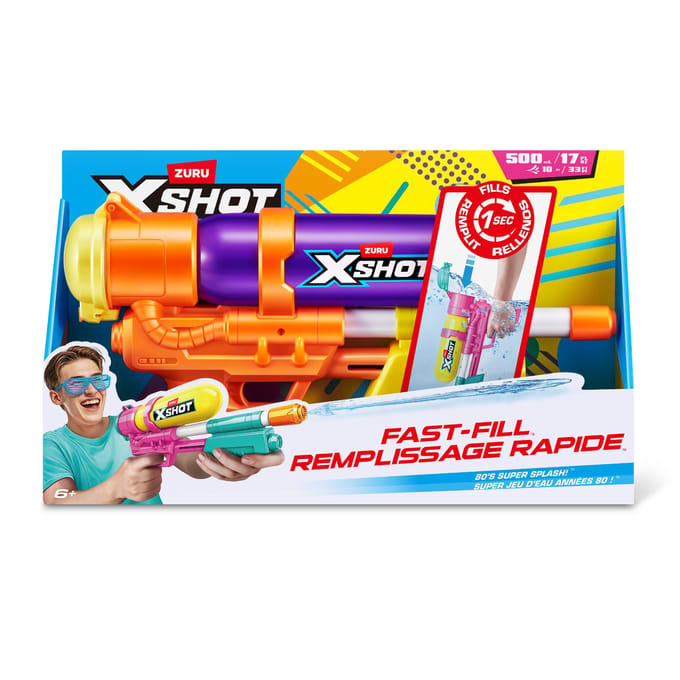 Waterpistool X-shot fast fill retro blaster assorti