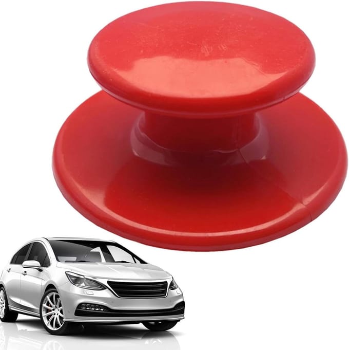 Wax Applicator Handvat - Detailing Spons - Auto Polijsten - Zelfklevend Ontwerp - 1 Stuk - Oranje