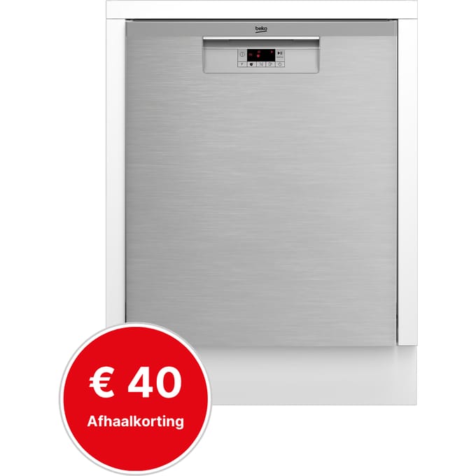 Beko BDUN16450X | Onderbouw vaatwasser | B Label | RVS